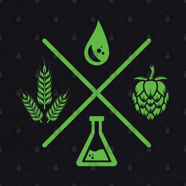 Beer Ingredients (green) by dkdesigns27